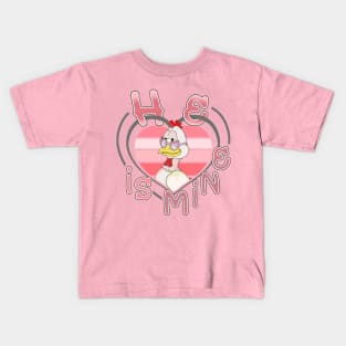 He is Mine Couple Matching Kids T-Shirt